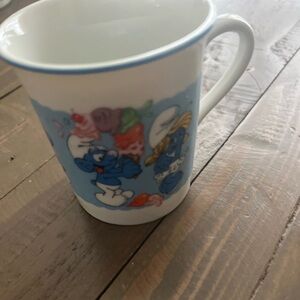 Vintage Smurf Mug 1982